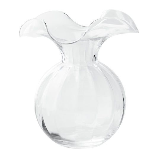Hibiscus Fluted Glass Vase