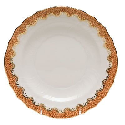 Fish Scale Salad Plate Rust