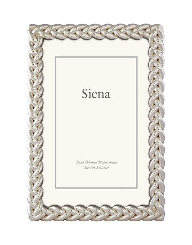Siena 8x10 Braid Silver Frame