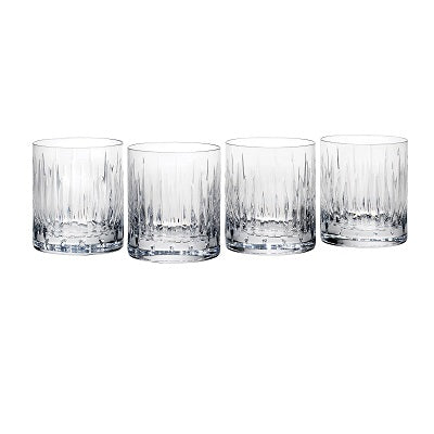 Double Old Fashioned Glass Set of 4