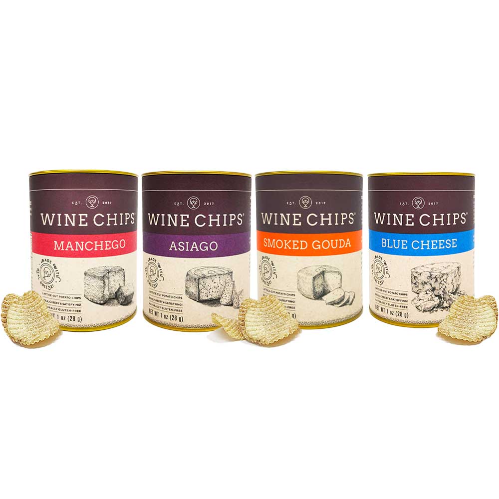 Wine Chips - 1 OZ. CHEESE COLLECTION - ESTATE MIXED CASE OF 12