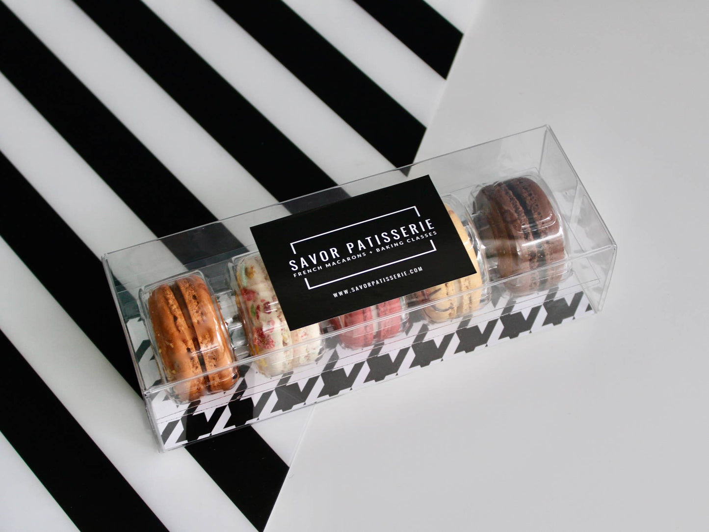 Savor Patisserie French Macarons - The Best Sellers Box - Gift Box of 5 French Macarons