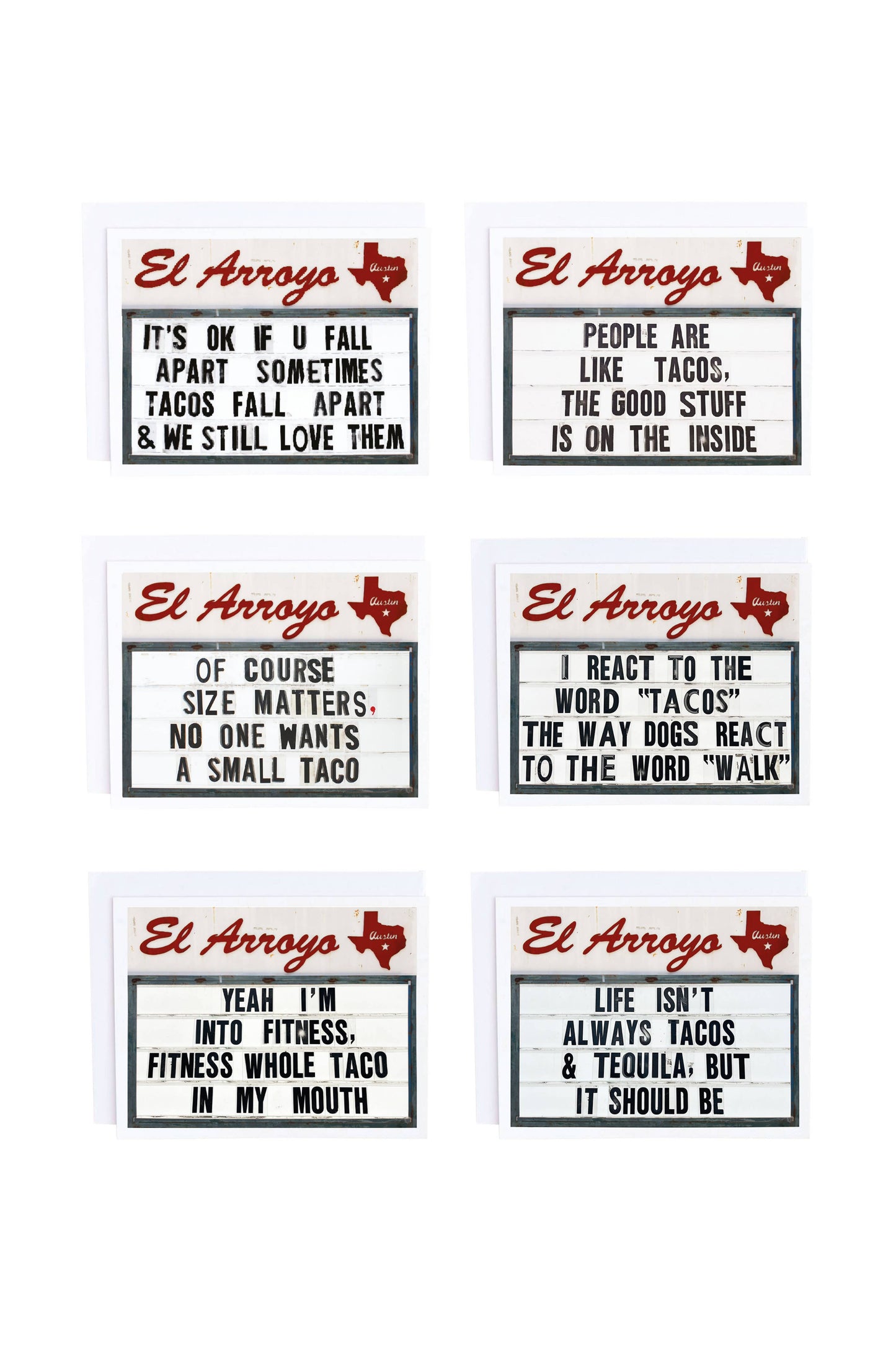 El Arroyo - Greeting Cards - Pre-Pack TACOS